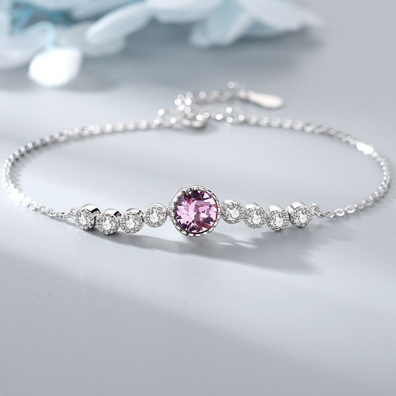 "Ocean Heart" Blue Crystal Bracelet