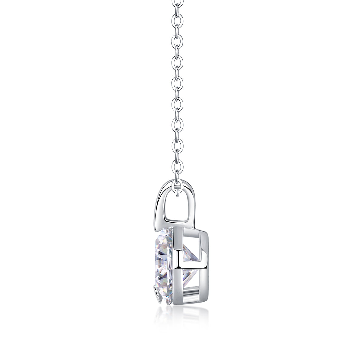 Luxury V-Shaped Moissanite Necklace