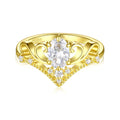 S925 Sterling Silver Crown Ring