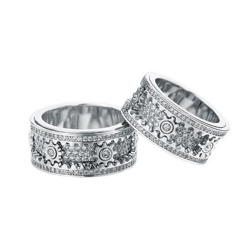 Premium S925 Gear Spinner Ring