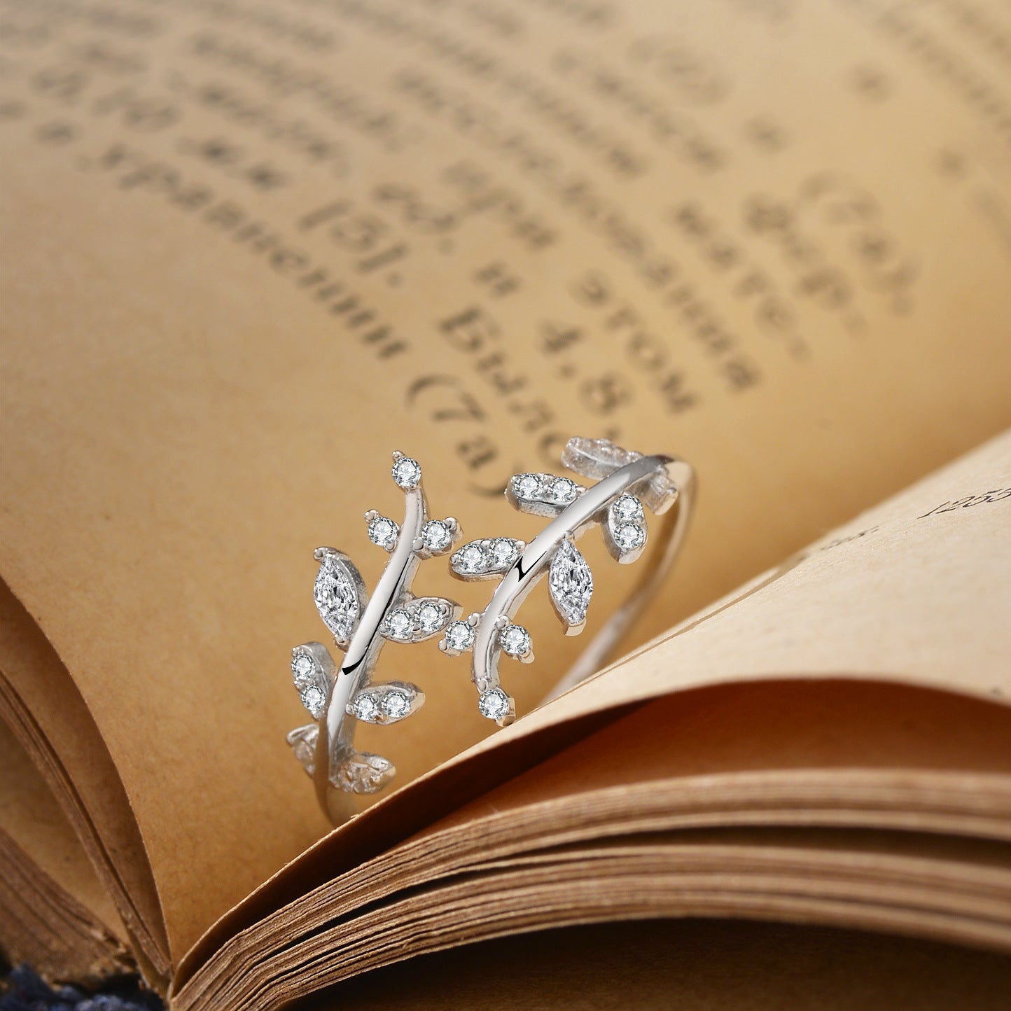 S925 Sterling Silver Leaf & Wheat
