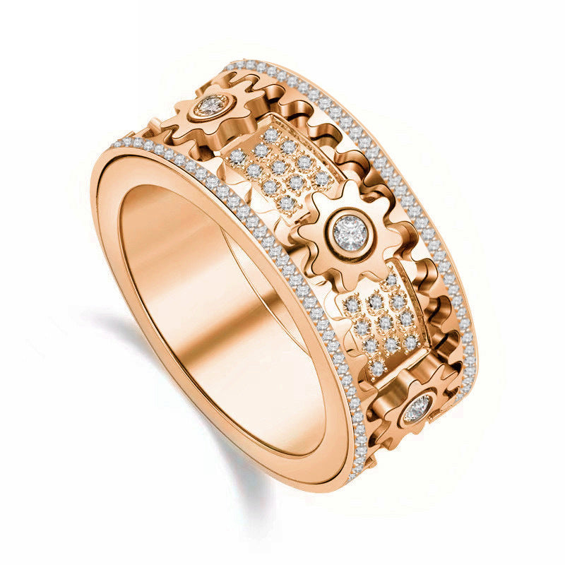 Premium S925 Gear Spinner Ring