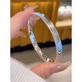 Premium S999 Pure Silver Cat's Eye Bracelet