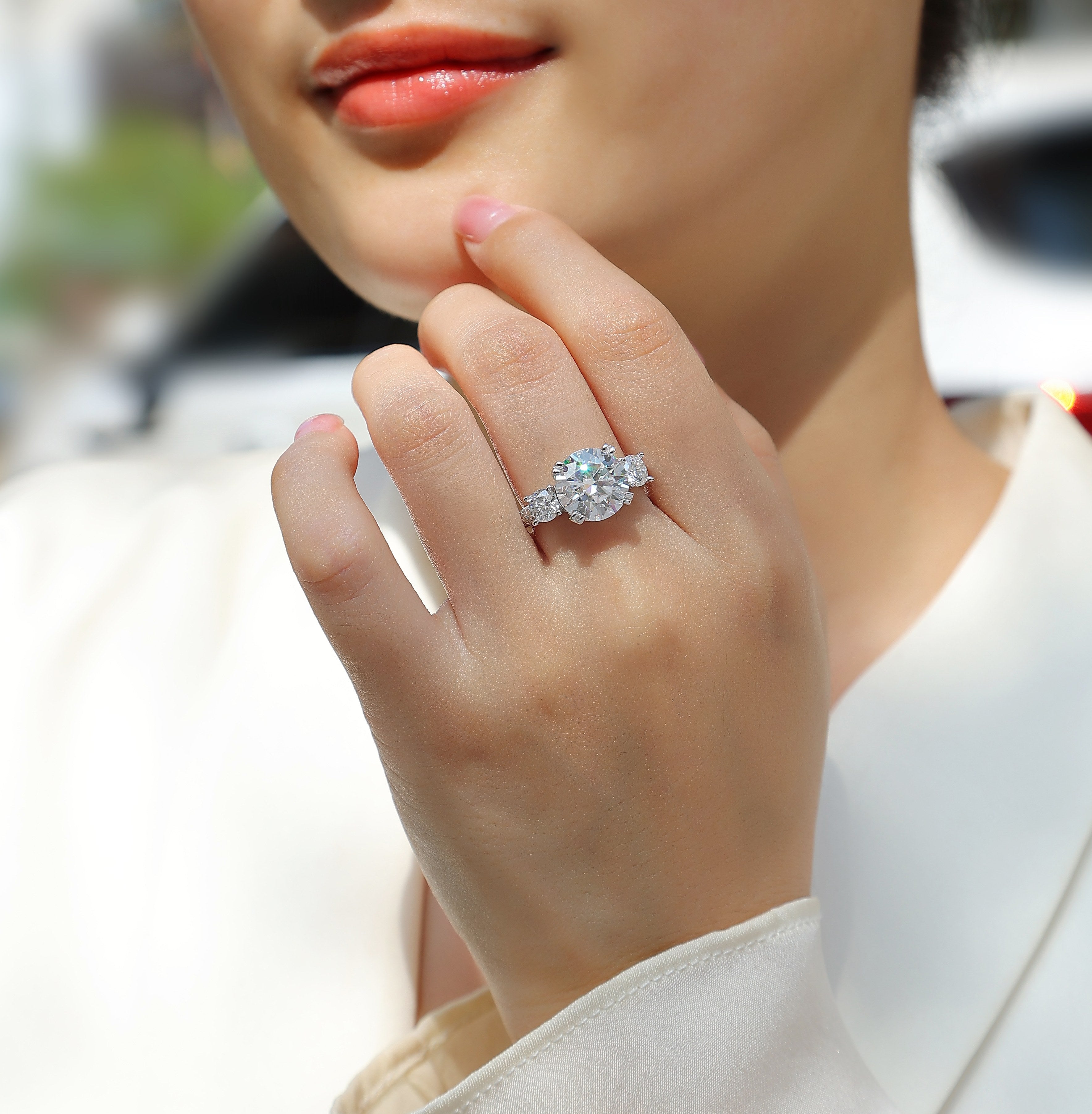 Dazzling Star Moissanite Set