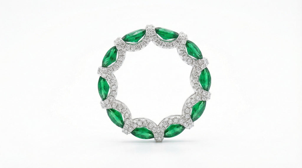 Aquamarine Blue Eternity Band in S925 Sterling Silver