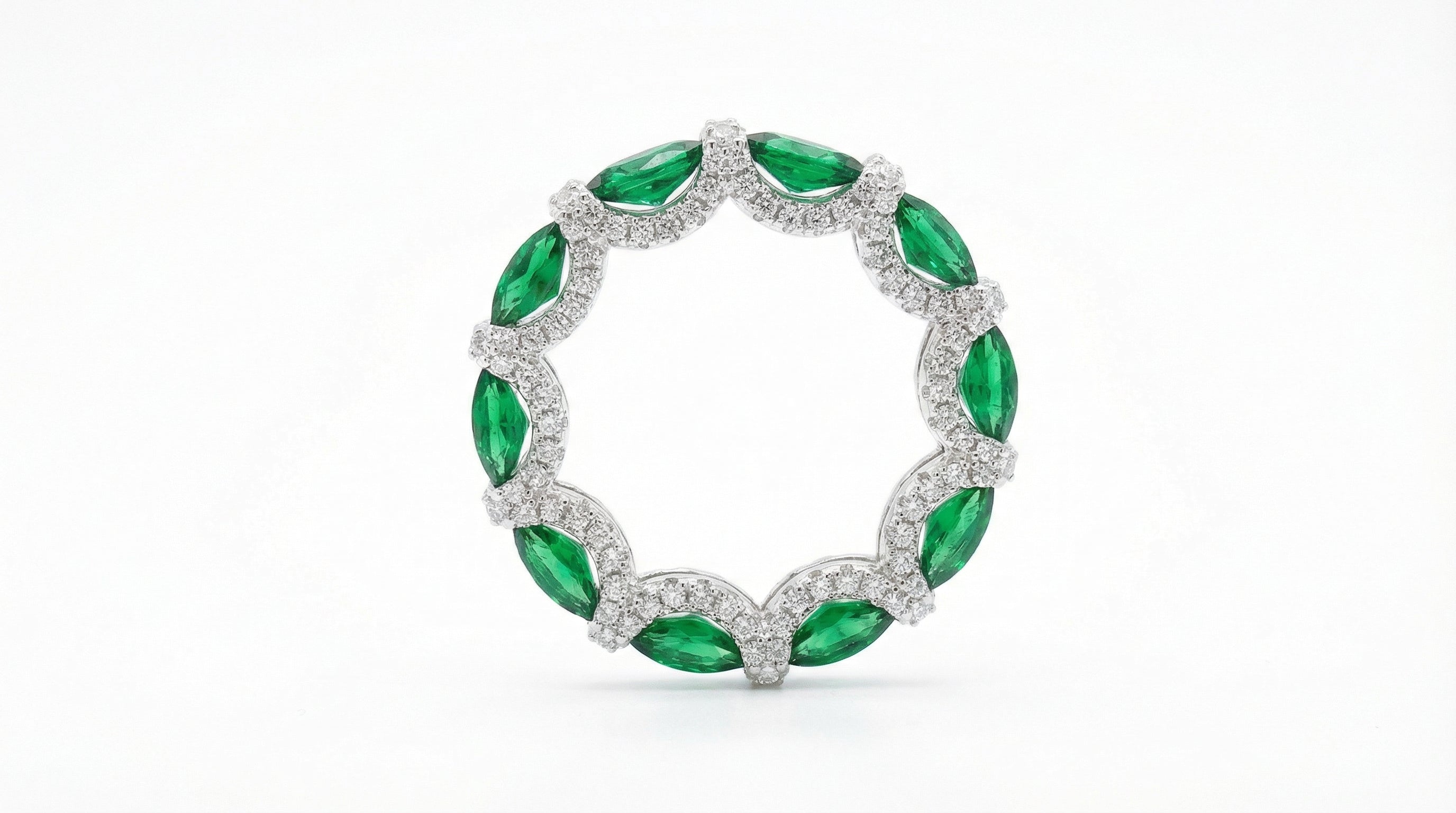 Aquamarine Blue Eternity Band in S925 Sterling Silver