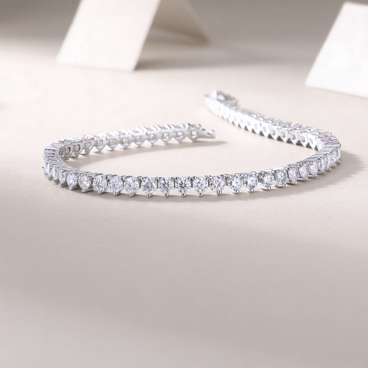 Moissanite Tennis Bracelet in S925 Silver