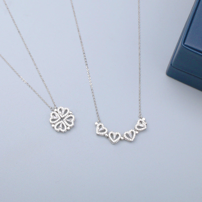 925 Sterling Silver Heart Pendant Necklace
