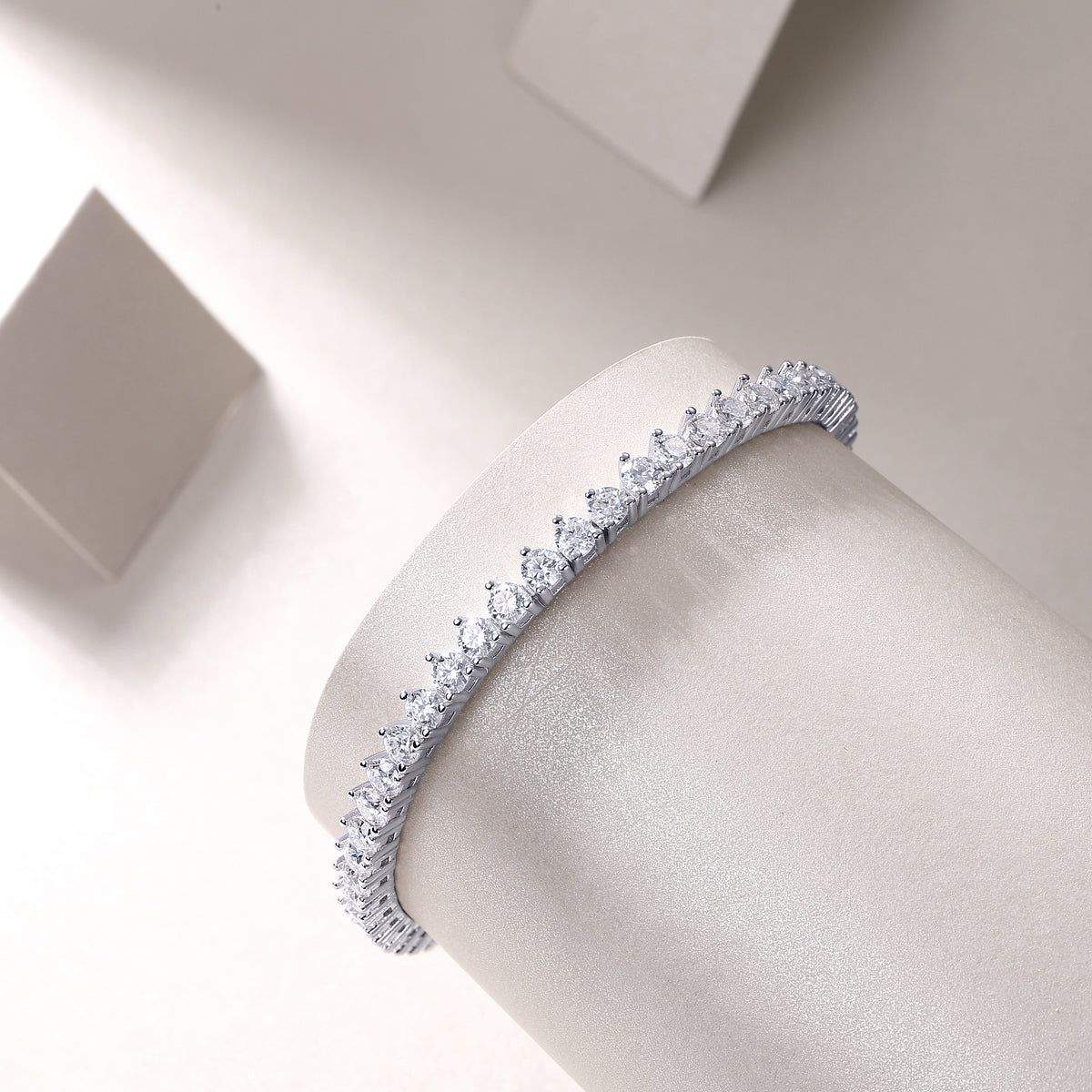Moissanite Tennis Bracelet in S925 Silver