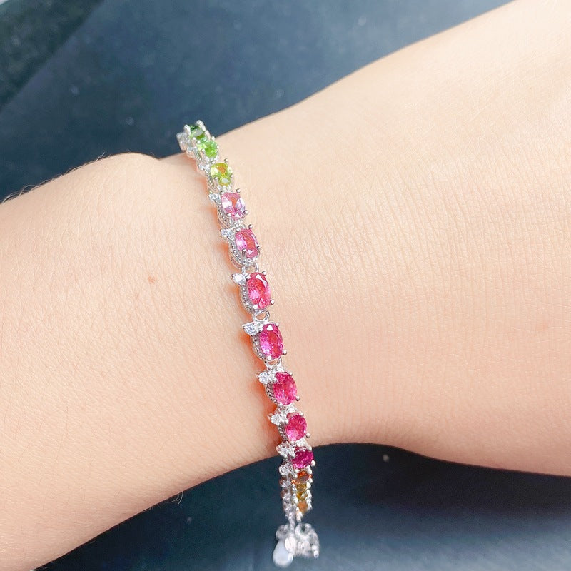 Handcrafted Tourmaline Bracelet for Women