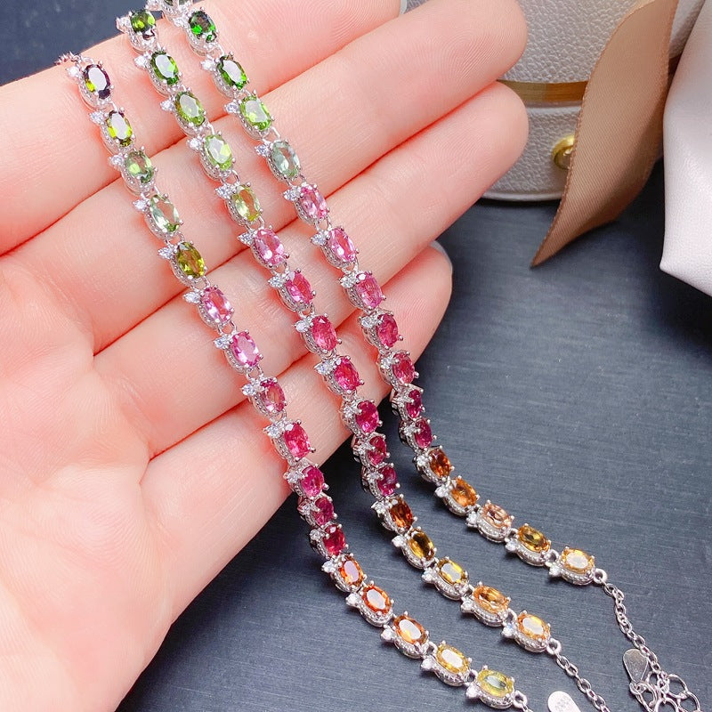 Handcrafted Tourmaline Bracelet for Women