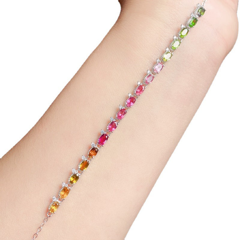 Handcrafted Tourmaline Bracelet for Women