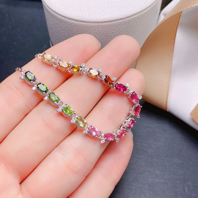 Handcrafted Tourmaline Bracelet for Women
